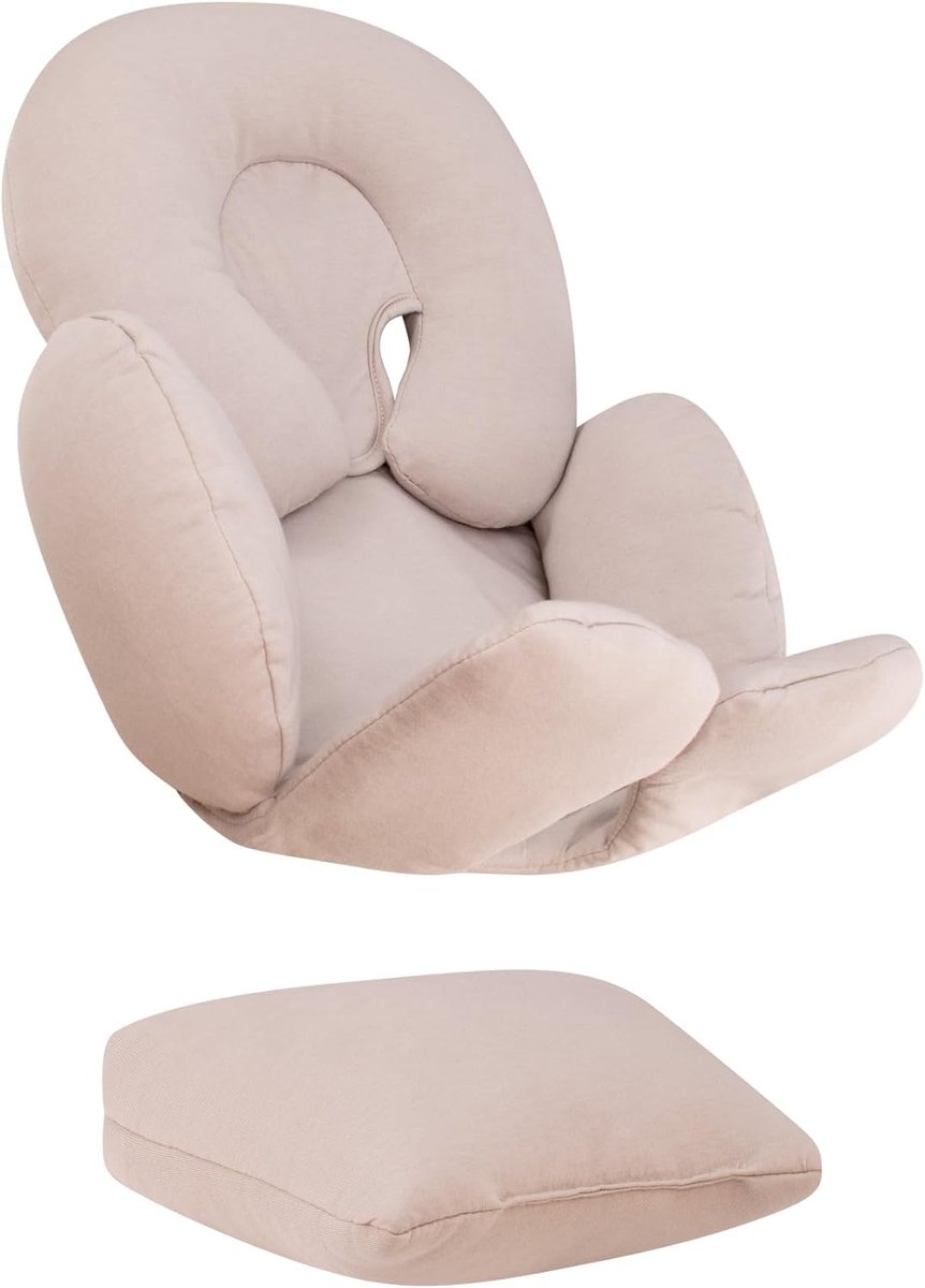 SnelShoppen - Universele Reducer Pads Autostoeltje, Kinderwagen - Beige - Hoofd, Lichaam en Rug Ondersteuning - 3 Stuks voor Kinderen