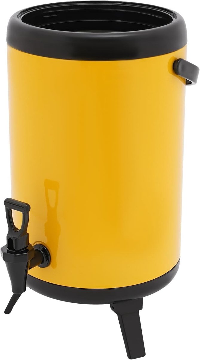 Verwarmde Wijn Dispenser, 24 x 33 cm, RVS Isolerende Drankhouder met Tap, Ideaal voor Feestjes en Picknicks met Warme en Koude Dranken