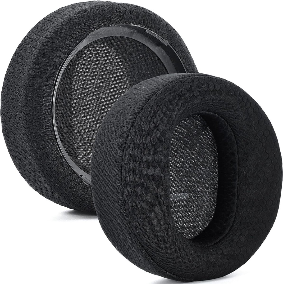 Vervangende Oorkussens voor Surface Hoofdtelefoon, Comfortabele Hoofdtelefoon Covers, Zwart Voetbalnet Design