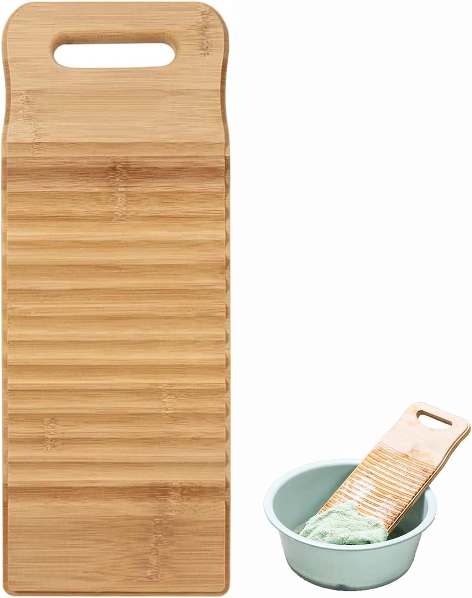 Handmatige antislip wasplank voor kleding, ideaal voor het reinigen van kinderkleding en delicate stoffen (40 x 15 x 1,8 cm)