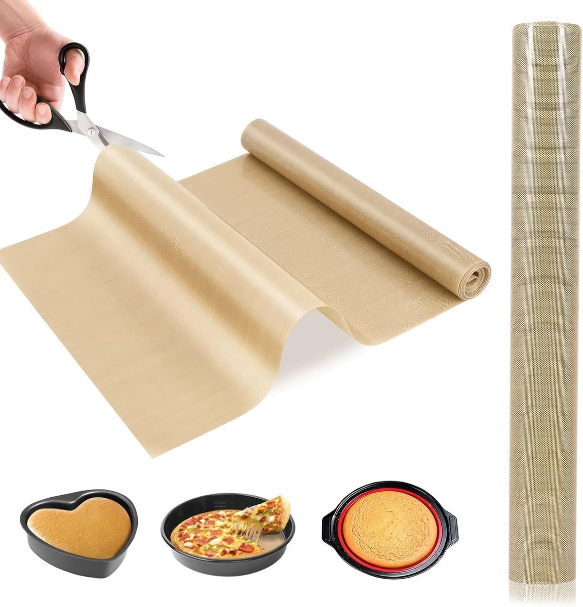 Reusable Baking Mat Silicone, Cut to Size Kitchen Silicone Mat - ShopVlot