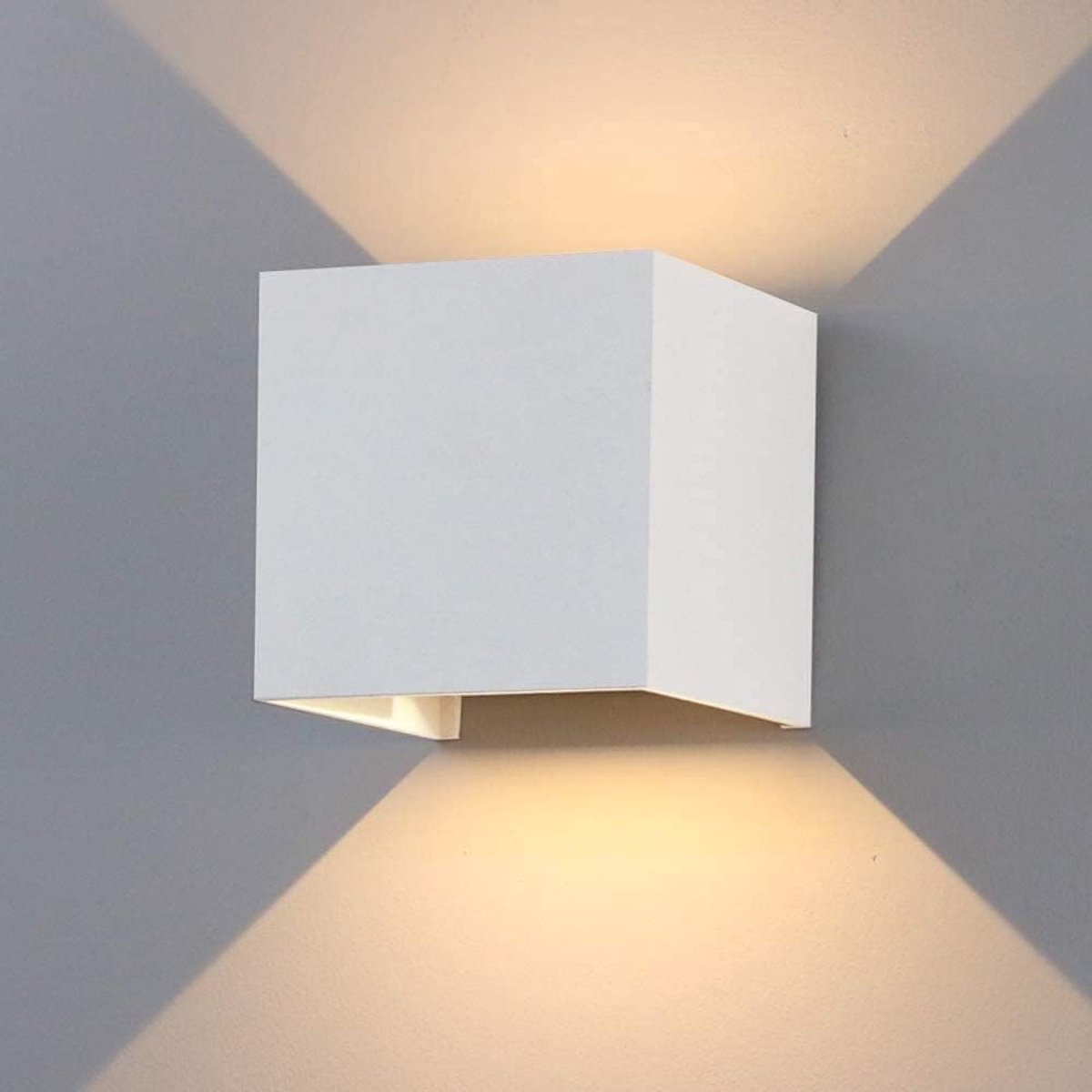 K-Bright 12W Indoor and Outdoor Wall Light with Adjustable Beam Angle LED Wall Lights 3000K Warm White Wall Lamp IP65 - ShopVlot