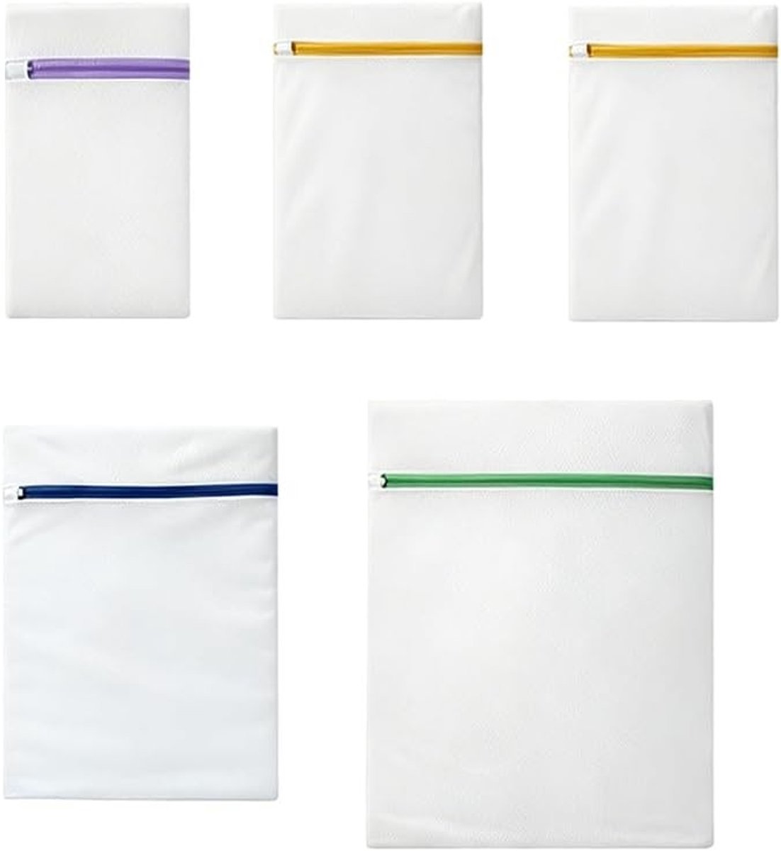 Set van 5 wasnetjes voor kleding en schoenen, ideaal voor de wasmachine, diverse maten inbegrepen