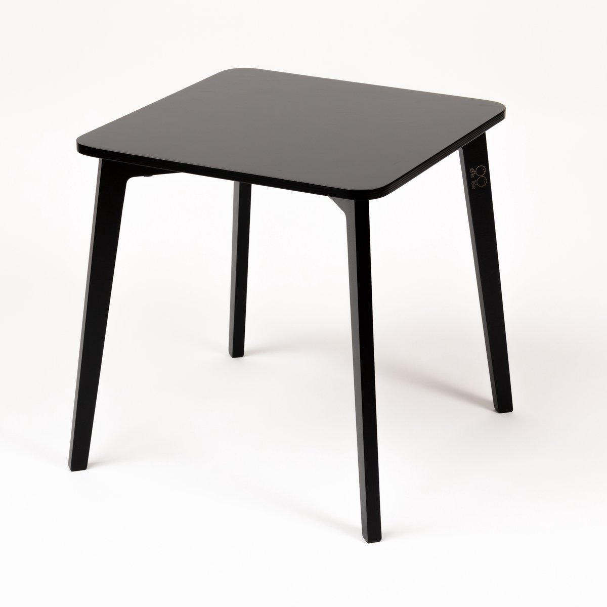 Ette Tete Tulla Table- Zwart- Kindertafel lange poten (49.5 cm)