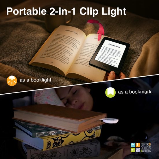 Leeslamp Bladwijzer - Boeklamp LED - Lezen in donker - Flexibel ontwerp - 8 lumen - Unicorn — afbeelding 3