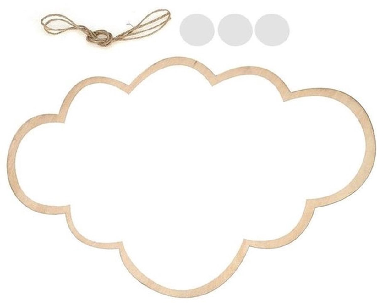 Wandspiegel - Decoratieve Spiegel voor Kinderkamer - Wolk - Creatieve Muurdecoratie - Scandinavisch Design - Geschikt voor Kinderen - Zi