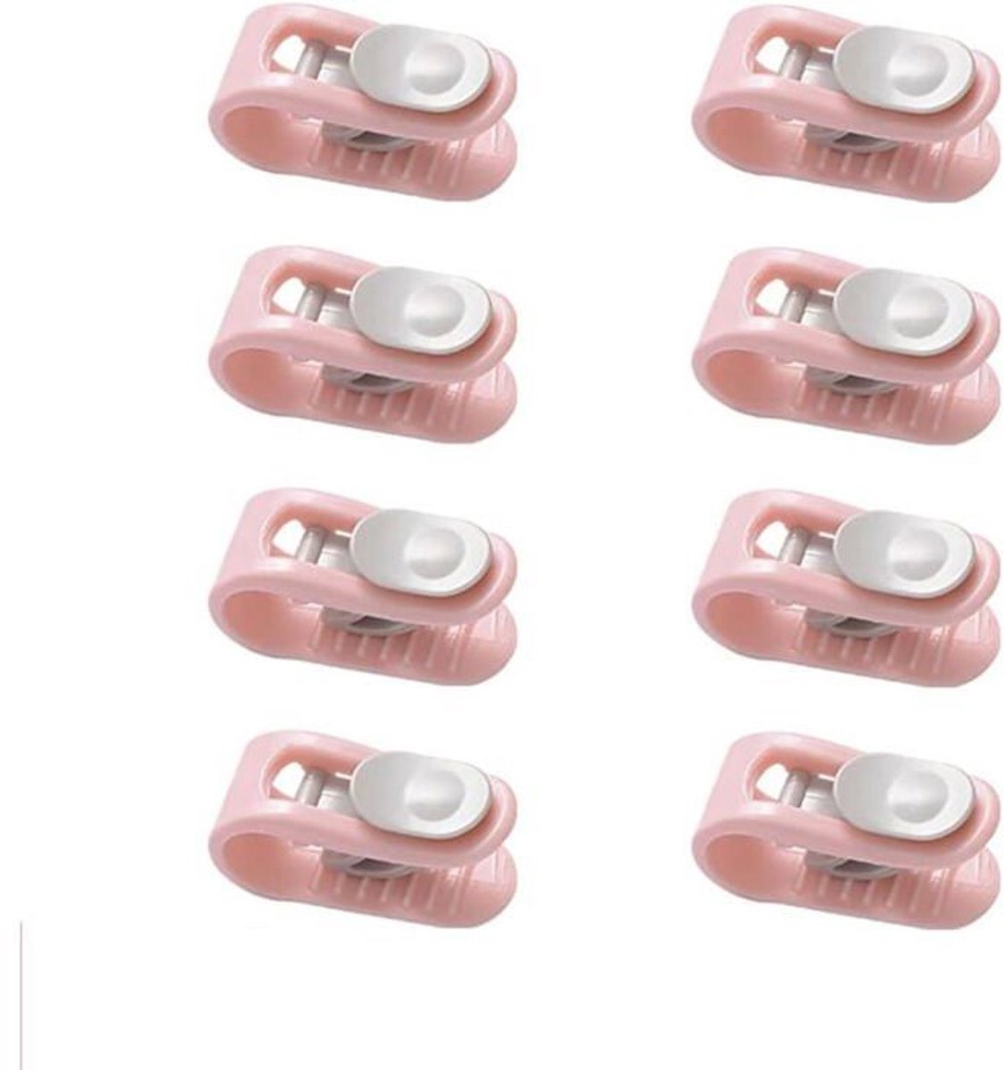 LISM-Dekbedclips - 8 stuks, antislip, geen veiligheidsspelden nodig - roze