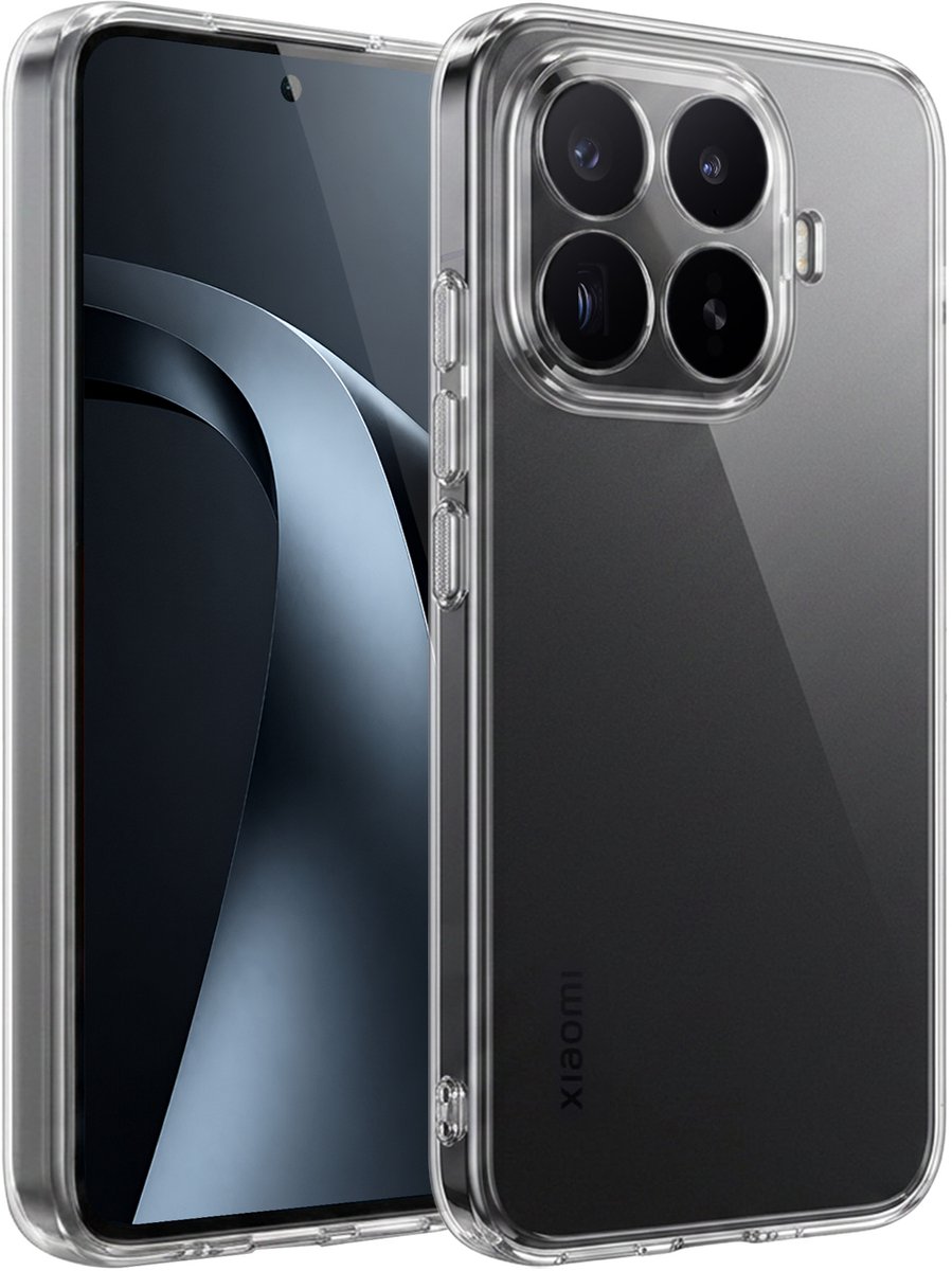 Hoesje - Geschikt voor Xiaomi 17T Pro - Sterk & Shockproof - Siliconen Case - Hoes Cover - Telefoonhoes - Transparant