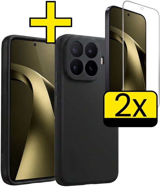 Coque noire et deux protecteurs d'écran, pour Xiaomi 17T Pro.