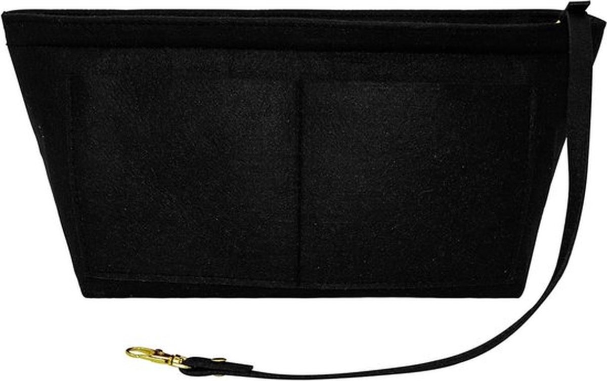 Handtas Organizer met Handvat, Diverse Compartimenten voor Tas en Make-up, Kleur: Zwart, Formaat XL, Ideaal voor Reizen en Dagelijks Gebruik