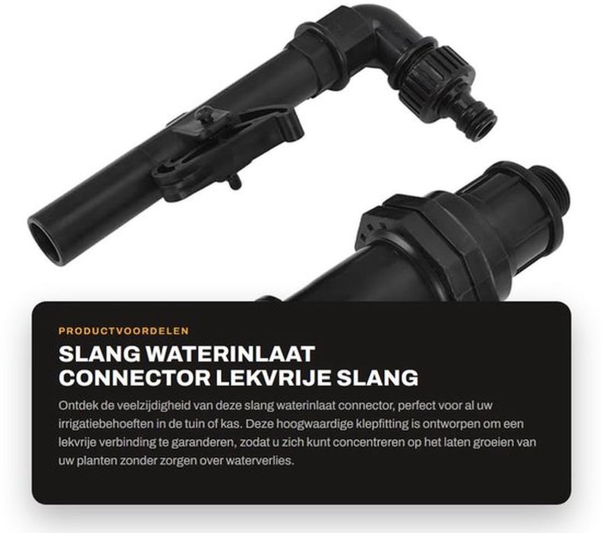 Slang Waterinlaat Connector - Lekvrije Slang
