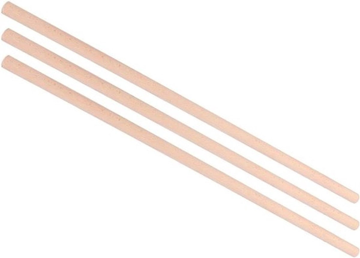 Houten Yoga Stick Set van 3 Stuks - 2x70 cm Open Schouderstok voor Verbetering van Houding en Yoga Ondersteuning