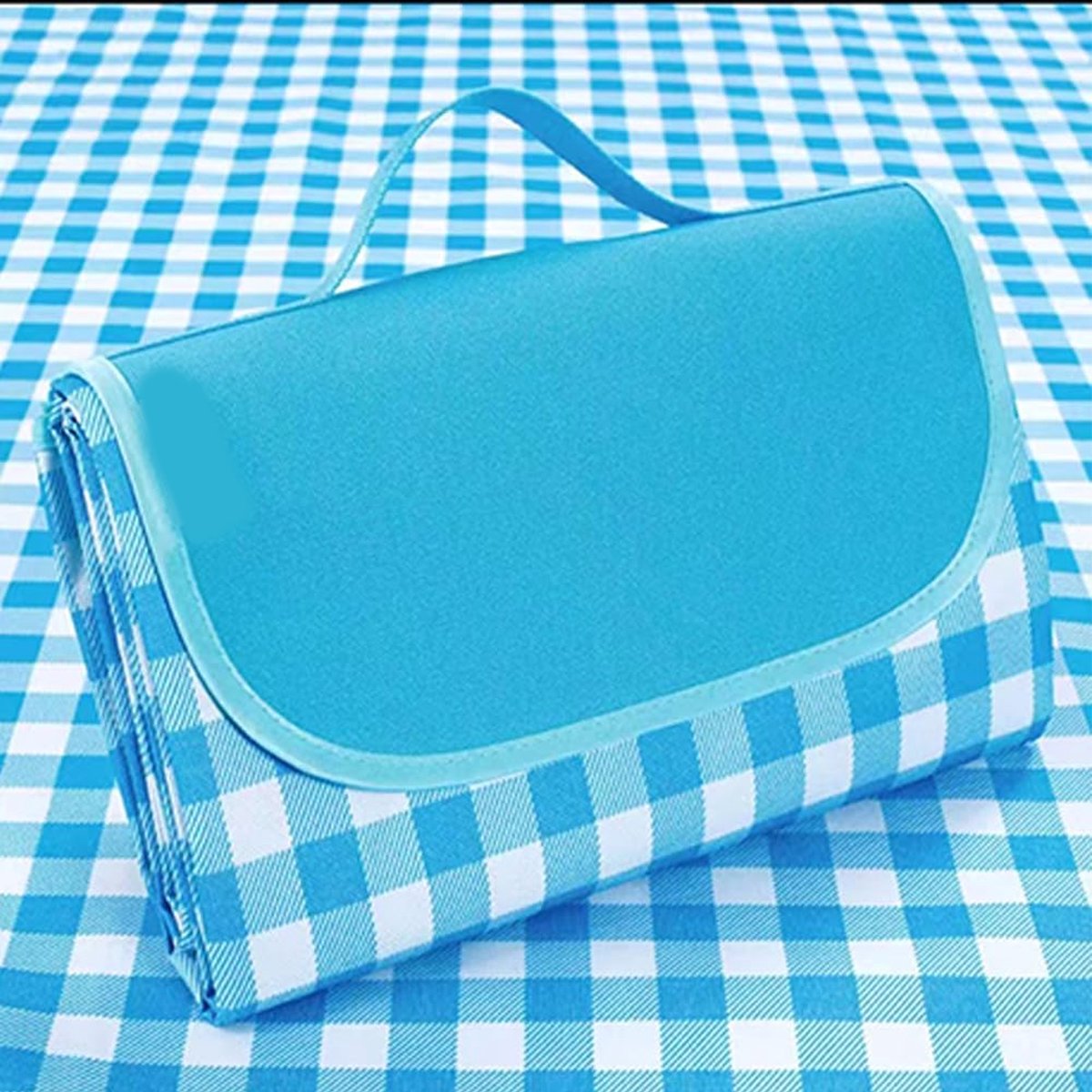 KZQ 200x300 cm zand- en waterdichte picknickkleed - Strandmat voor kamperen wandelen en park - Draagbaar met opbergtas - Antiaanbak voor zand en gras - Boho