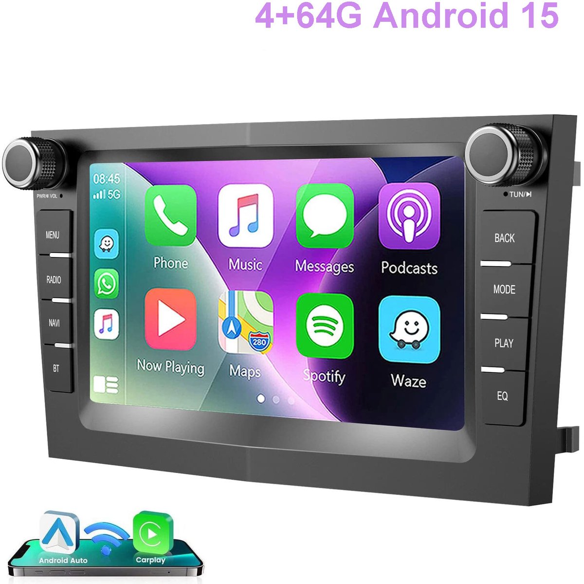 ESSGOO 4 + 64 GB CarPlay geschikt voor Opel Astra Corsa Zafira - Draadloos Apple Carplay en Android Auto - Android 15 - Radio met navigatie - 7 inch HD touchscreen - WIFI Bluetooth RDS MP5