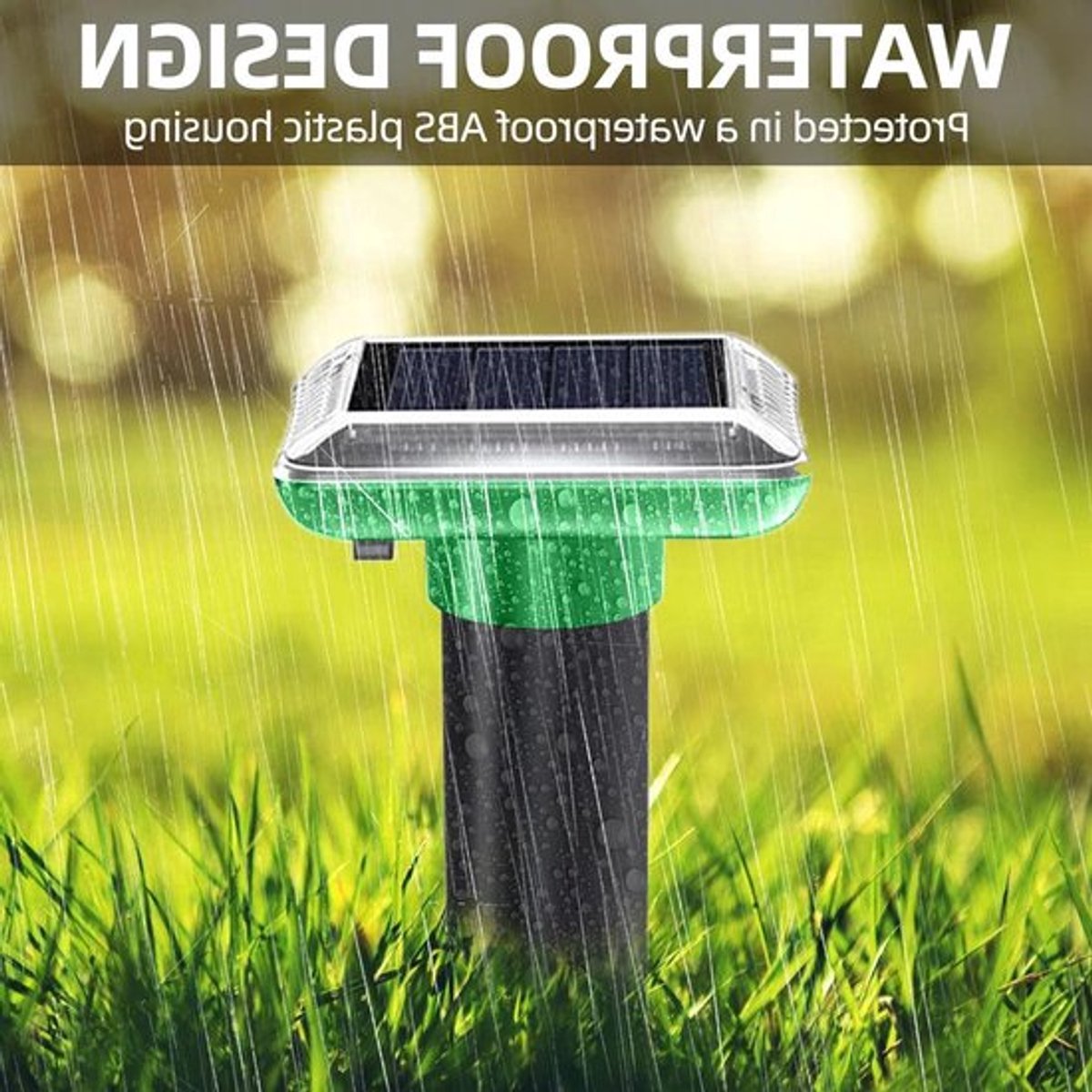 Set van 6 Waterdichte Ultrasone Mollenafschrikkers voor Tuin en Gazon - Effectieve Mollenbestrijding met IP65 Bescherming