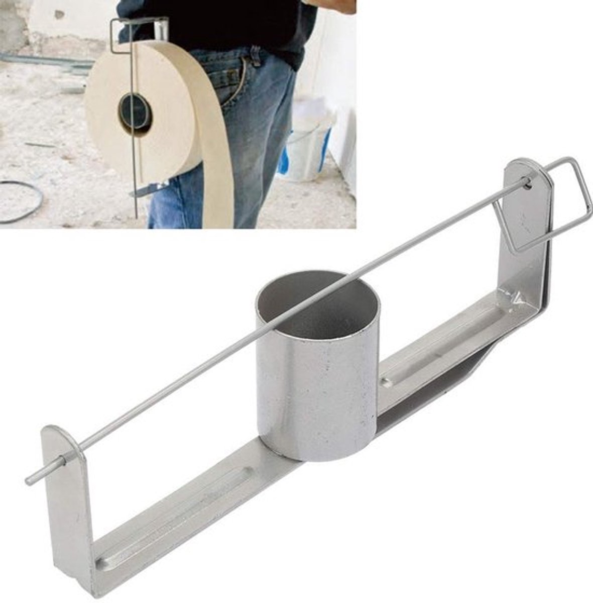 Gipsplaatbandrol Heavy Duty - Gipsplaatbandhouder - Muurhuishoudelijke Hoek - Duurzaam - Verstelbaar - Antislip - Gipsband