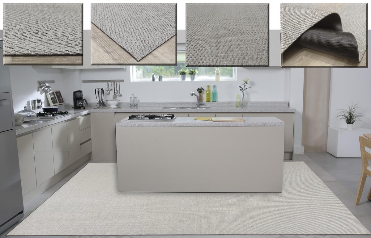 SnelShoppen - Wasbaar Vloerkleed Vinyltapijt voor Buiten en Binnen - Antislip Keukentapijt en Woonkamertapijt - Duurzaam en Robuust - Ideaal voor Tuin