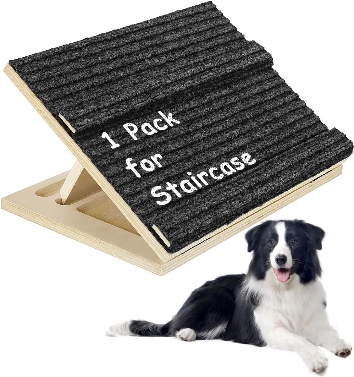 SnelShoppen - Klapbare Hondentrap 40 cm voor Kleine/Middelgrote Honden & Katten - Stevige Draagbare Trap, Ideaal voor Auto, Bank, Trap - Ruimtebespare