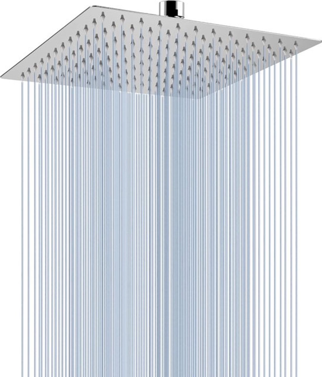 Regendouchekop 25 cm - Ultra-dun ontwerp - Roestvrij staal - Verstelbaar - Hoogwaardige ru