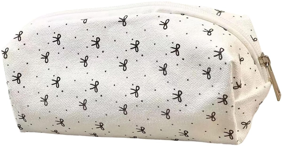 LISM-Dit praktische etui heeft een strikdesign, een grote inhoud en kan ook als make-uptasje gebruikt worden. Het is zowel mooi als praktisch, waardoor het geschikt is voor school en kantoor.