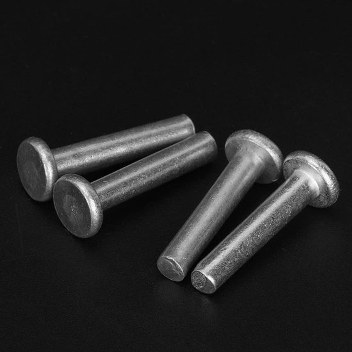 Klinknagel Set 100 Stuks - Massieve Klinknagels - Platte Kop - Aluminium - Corrosieweerstand - M4*20/M4*25