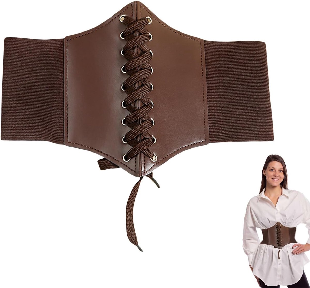 Corset Riem voor Dames, Ideaal voor Halloween Kostuums en Dagelijks Gebruik, Elegante Tailleverkleining en Modeaccessoire