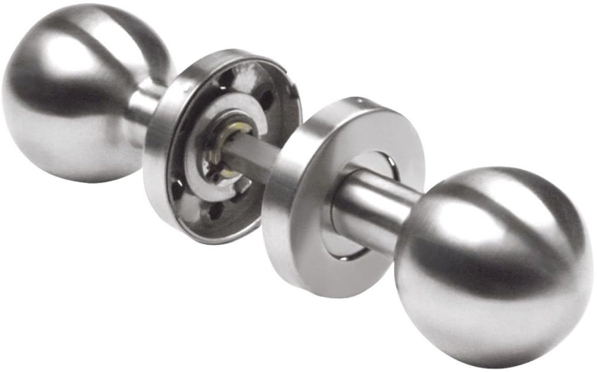 SnelShoppen - Ronde Deurknop Deurgreep voor Binnendeuren - Ergonomische Grip - Mat Roestvrij Staal 18/8 - Ø50 x 78 mm - Stijlvol voor Woning en Kantoo