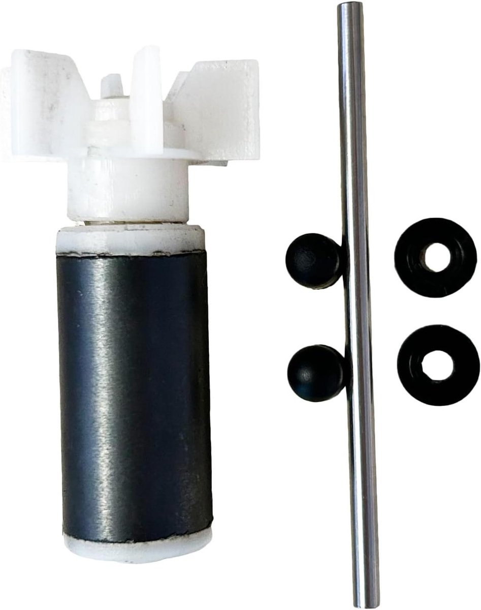 Pomp Impeller - Waterpomp Onderdeel - Zwembad Onderhoud - Roestvrijstalen Schacht - 75 cm - Zwart