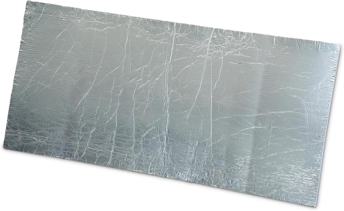 Keramische vezelmat - Hittebestendige isolatie - Warmtebehandeling - Aluminium coating - 900x600x5 mm - Wit