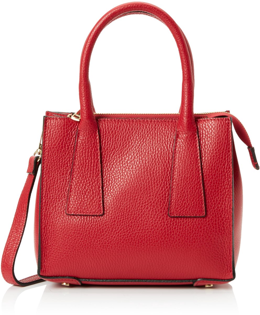 SnelShoppen - Dames Handtas Donkerrood - Leren Tas voor Vrouwen - Stijlvolle Schoudertas - Ruimte voor Al je Benodigdheden - Perfect voor Feestjes en