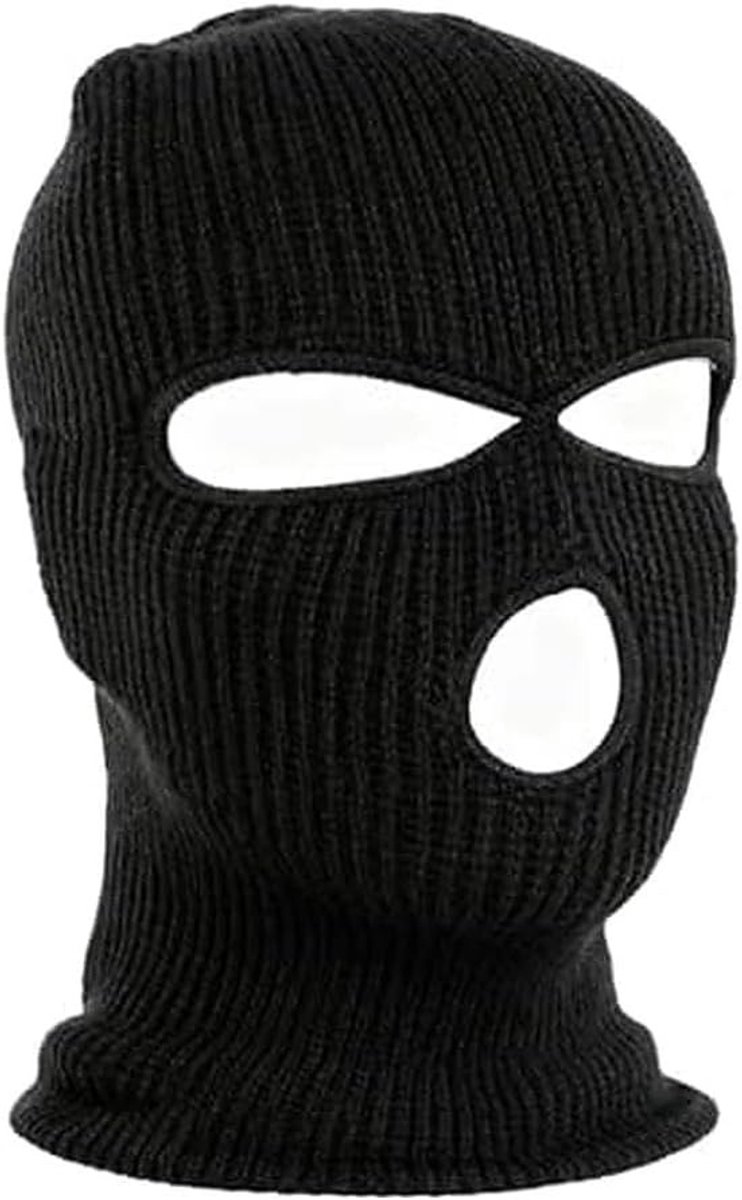 Winter Balaclava met 3 Gaten - Gebreide Sneeuwmasker voor Koude Weerbescherming en Comfort
