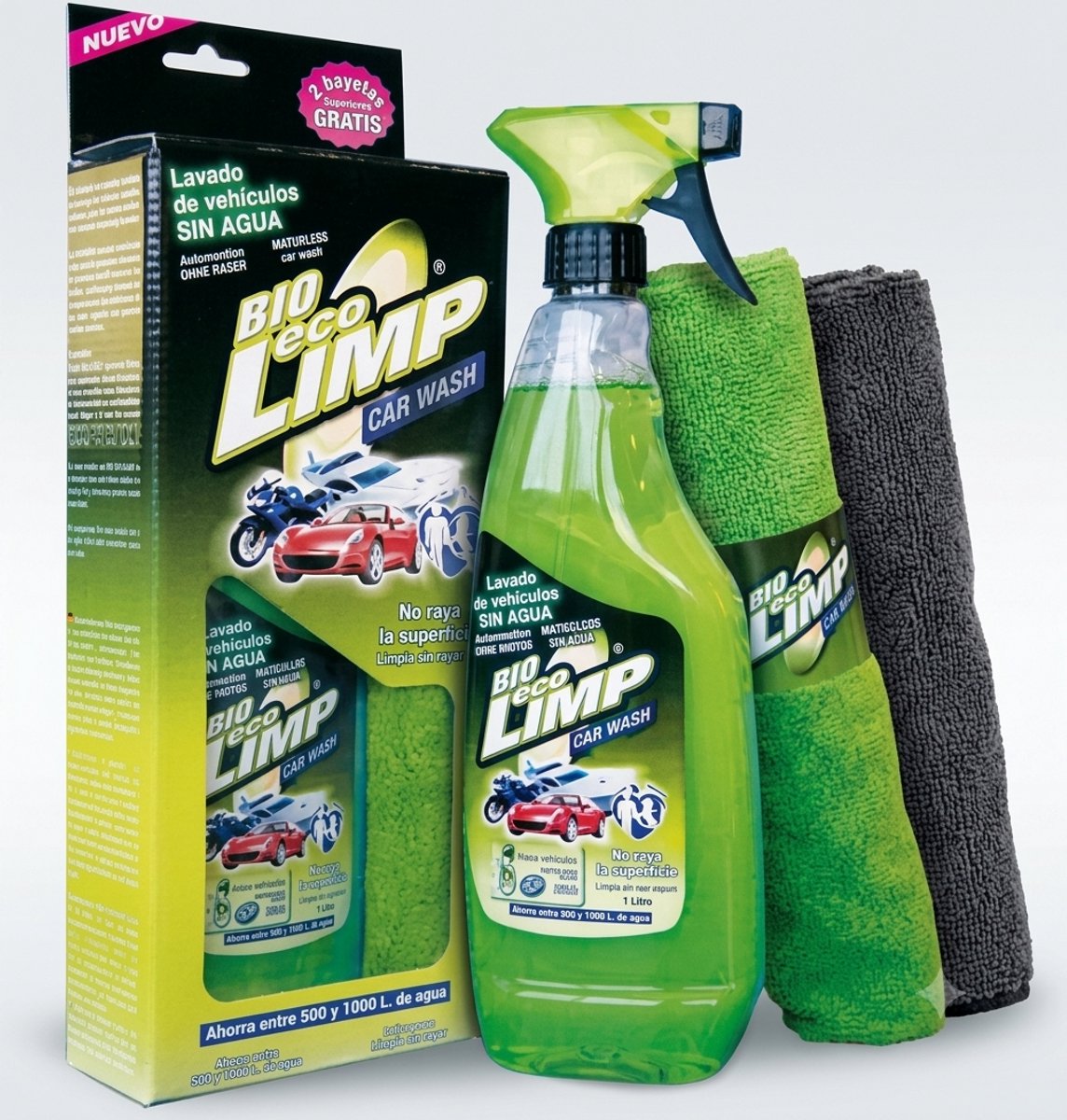 Bio Ecolimp Autowas. Fles Van 750 Ml reinigingsmiddel speciaal ontwikkeld