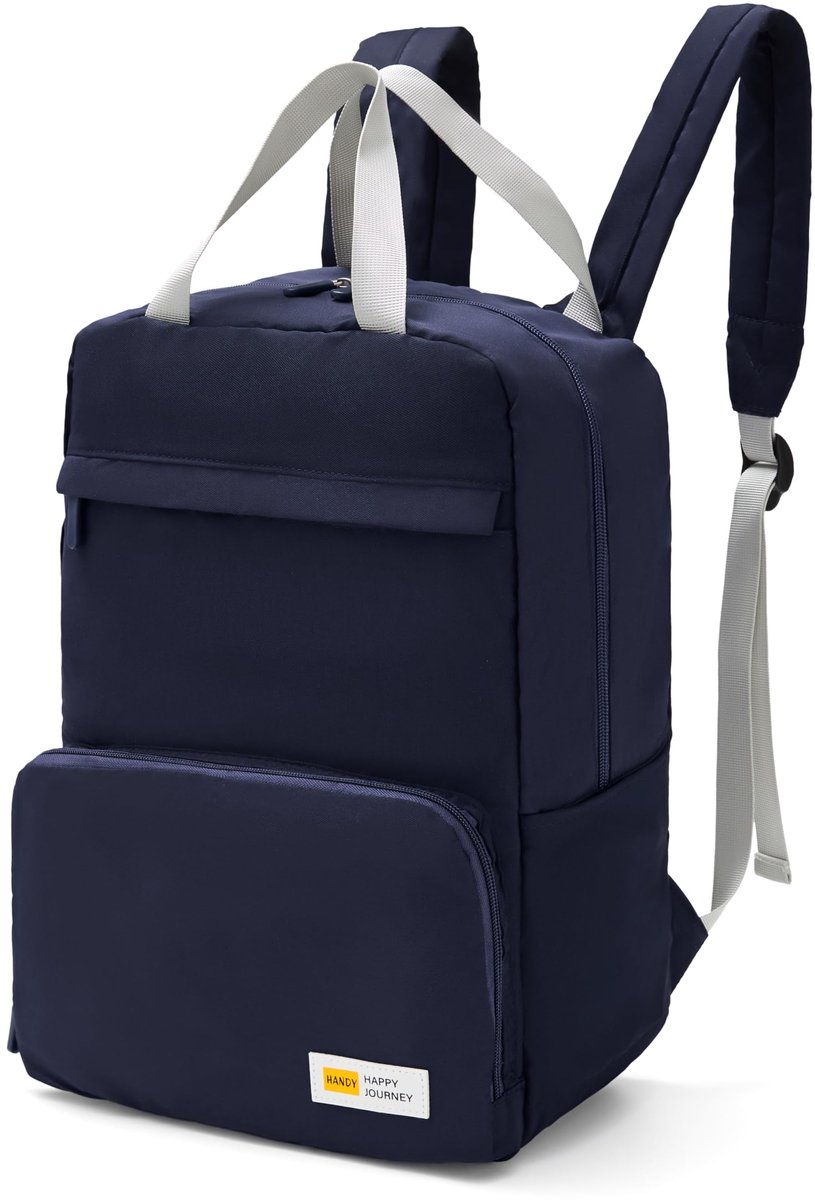 SnelShoppen - Opvouwbare Handbagage Rugzak 40x30x15 cm - Waterdichte Reistas voor Vliegtuig, Reizen, Sportschool, Dans - Blauw - Perfect voor Air Fran