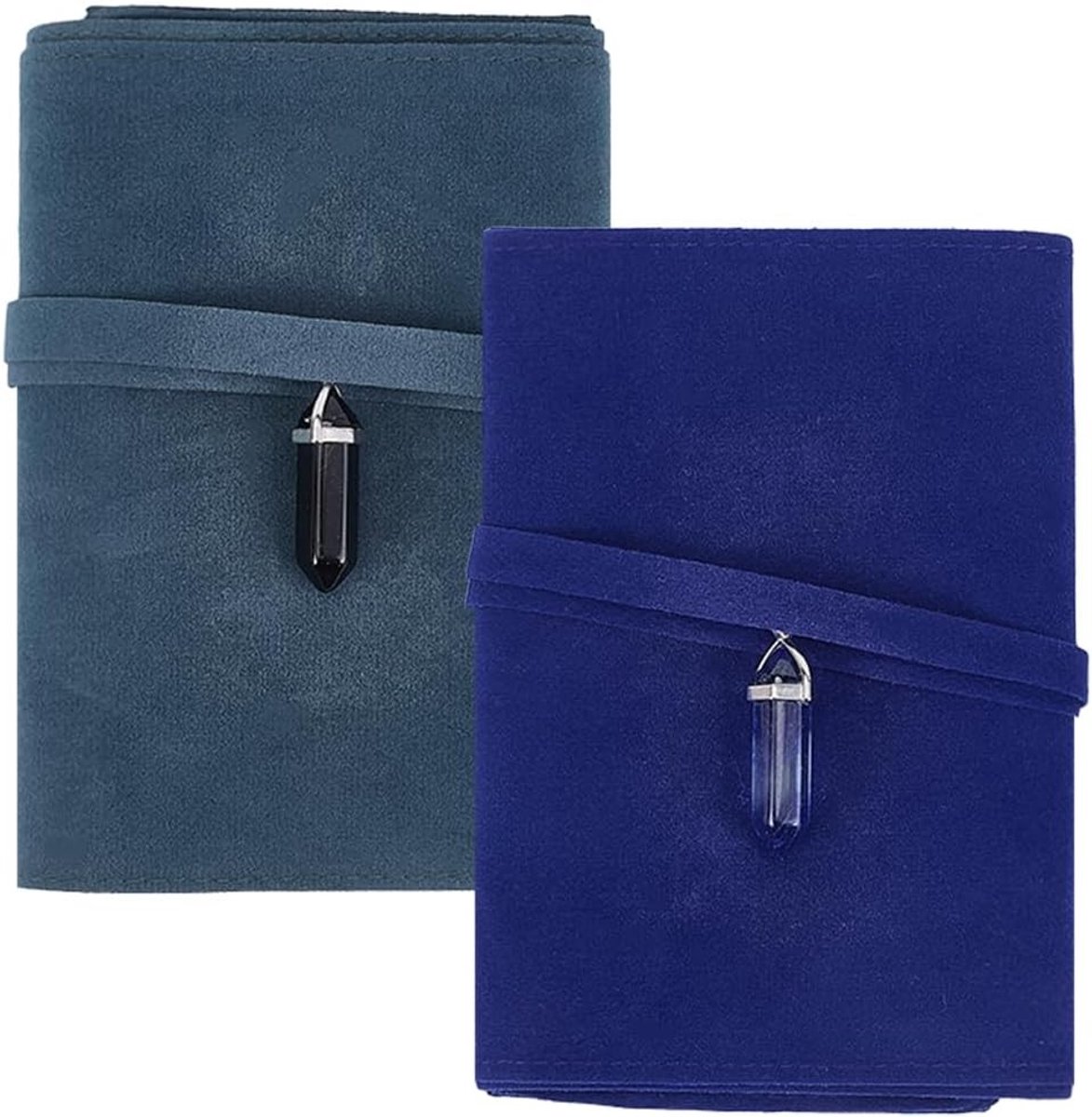 Set van 2 Luxe Velours Tarot Kaart Houder met Opbergruimte voor Beginners en Oracle Decks, Ideaal voor Tarot Spellen en Accessoires