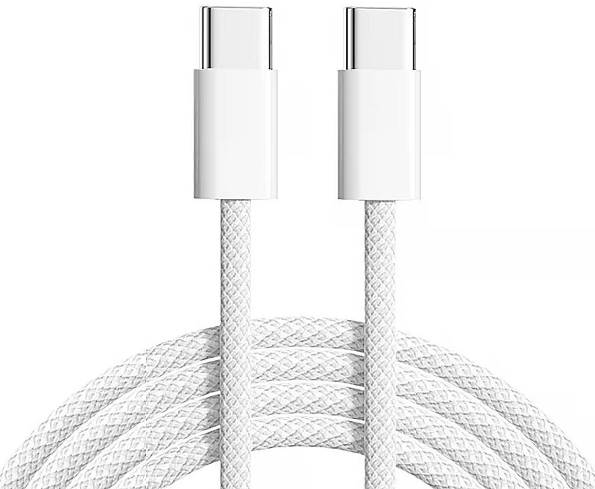USB-C naar USB-C Oplaadkabel 240W 2 Meter – Oplaadkabel iPhone 15/16/17/18, Oplaadkabel Samsung Galaxy, NEOVO Fast Charging USB-C Kabel