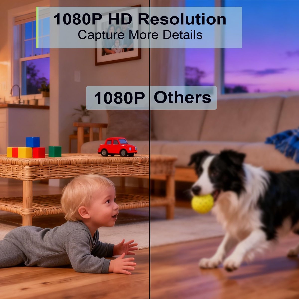 SnelShoppen - Indoor Beveiligings-WiFi-camera 1080P HD voor Thuis, Baby, Huisdier - Nachtzicht, 2-weg Audio, Bewegingsdetectie, APP-besturing iOS & An