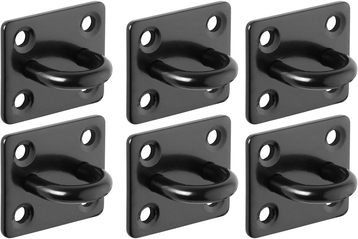 6 x sjorogen 35x30 V2A roestvrij staal SS304 zwart