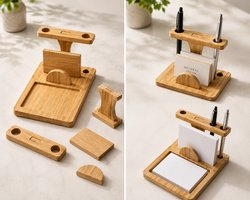 Bamboe bureau-organizer