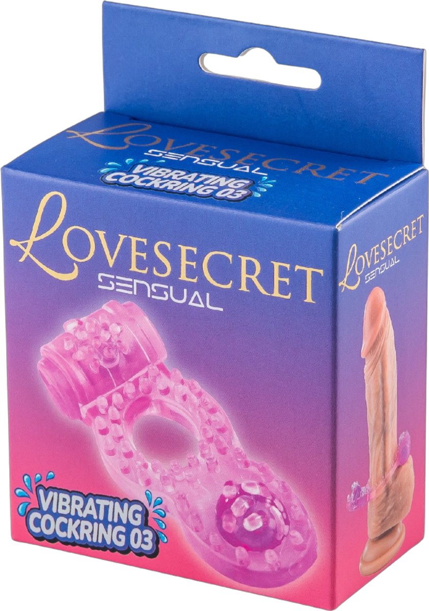 LoveSecret Sensual LS75 Vibrerende Cockring Roze – Couples Ring