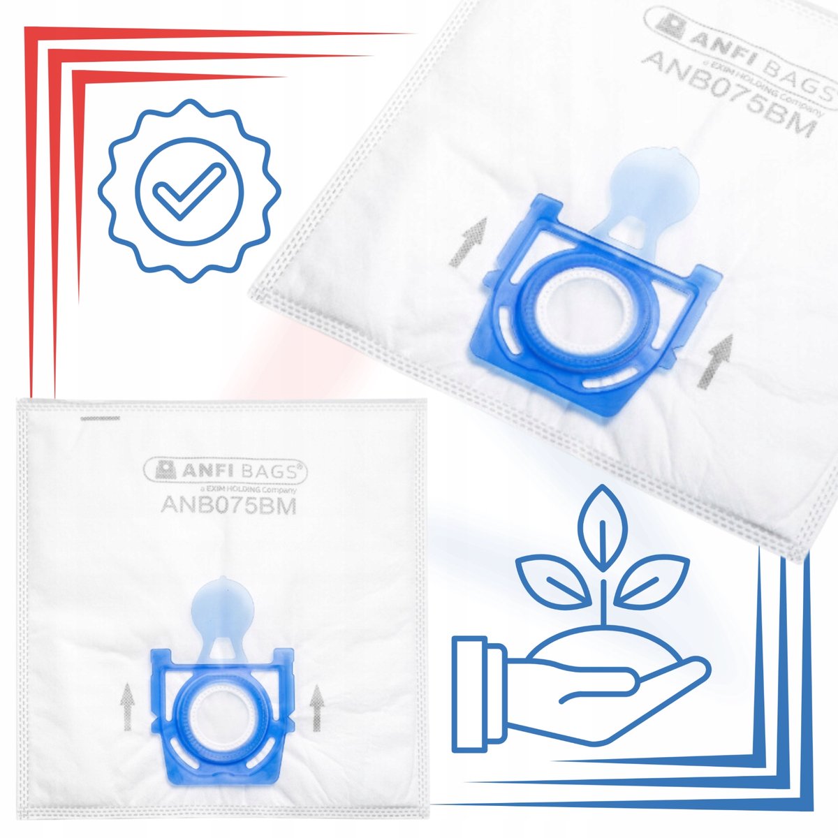 AreoSe - Stofzuigerzakken voor BOSCH Aqua Wash & Clean BBZWD4BAG - 10 stuks