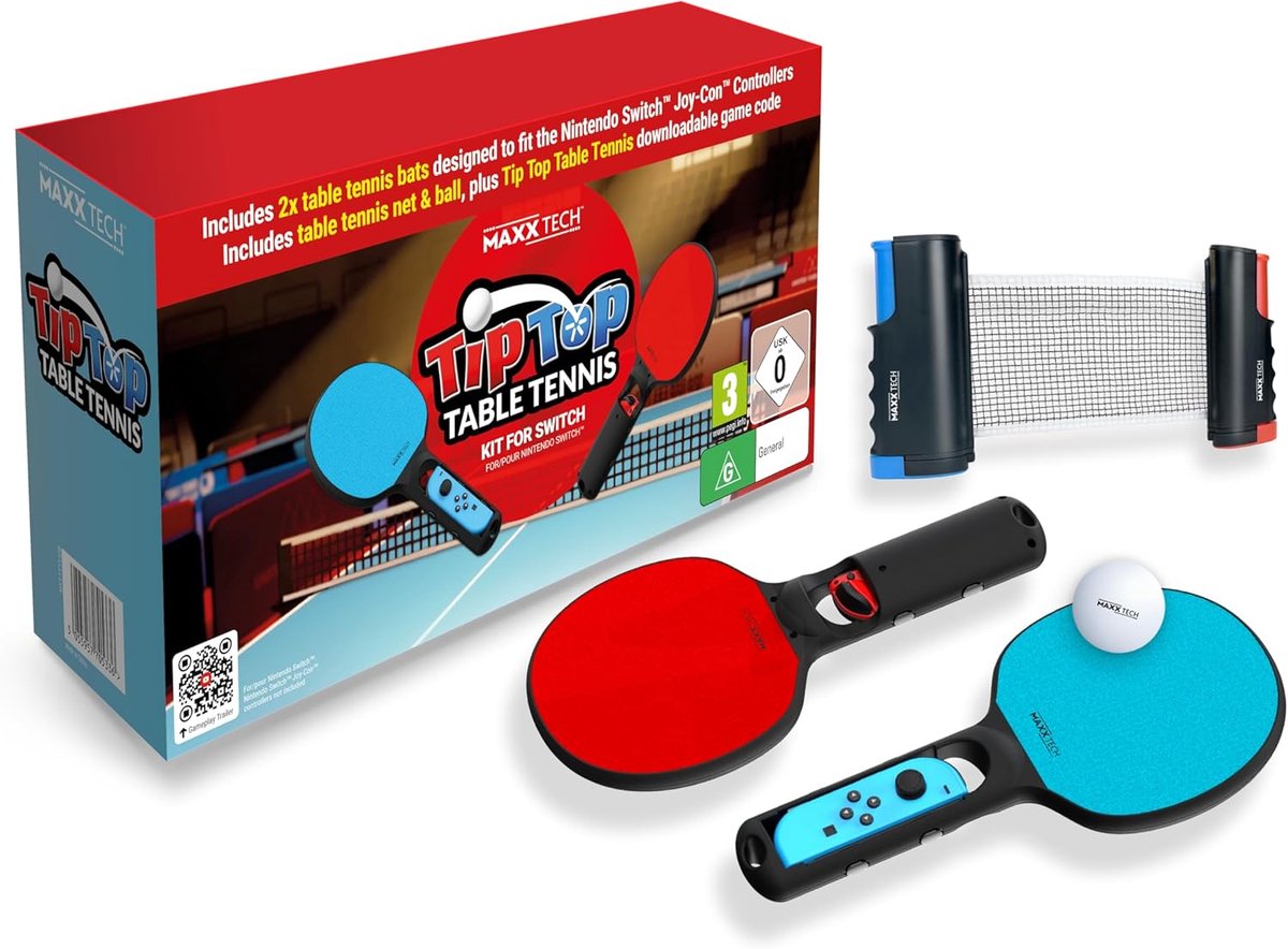 Tafeltennisspel Tip-Top - Spel download code - Compleet tafeltennis set - Gezellig voor het hele gezin - SnelShoppen