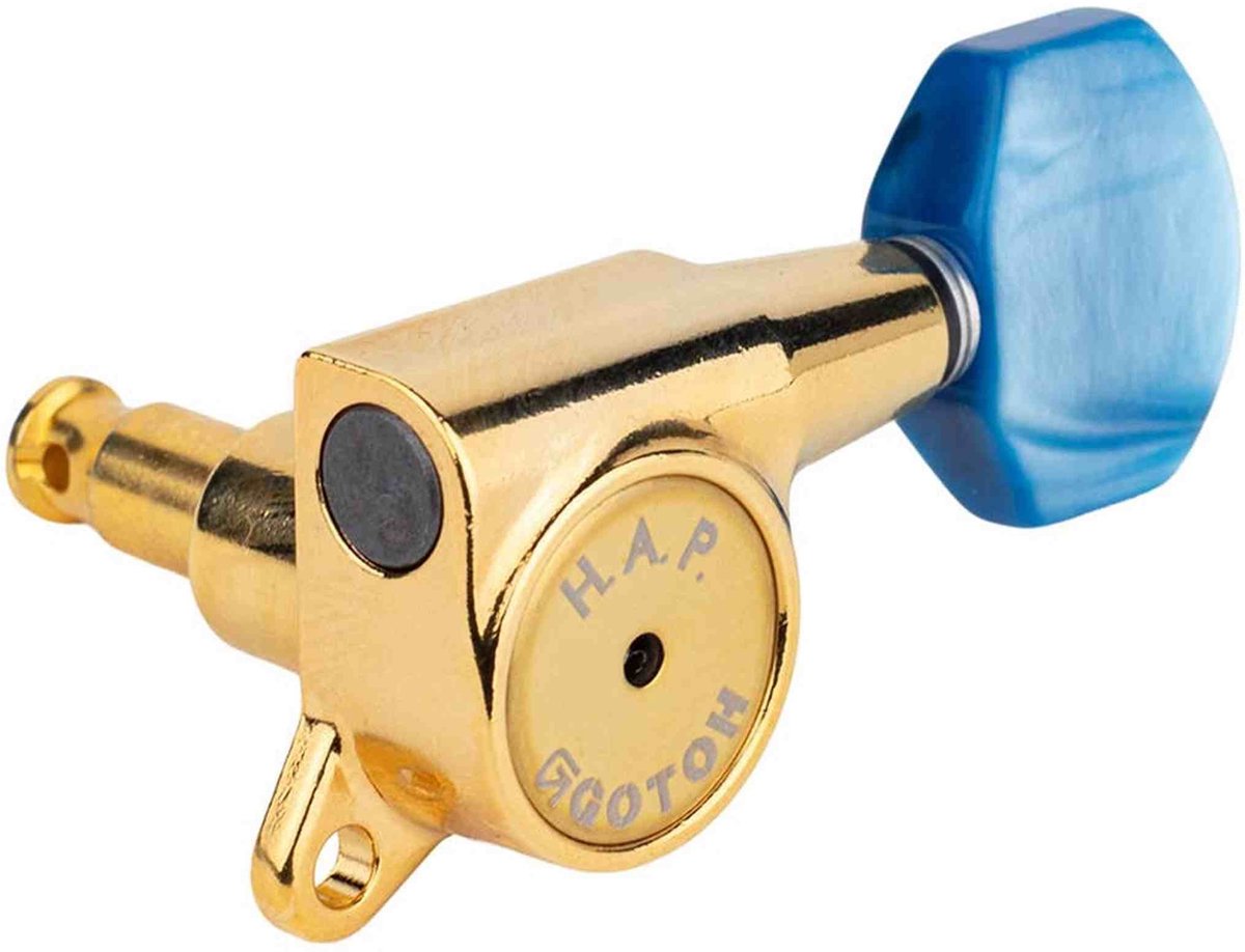 Gotoh GTH13954 SG381 stemmechanieken met HAP and P9 knoppen, 6L, goud