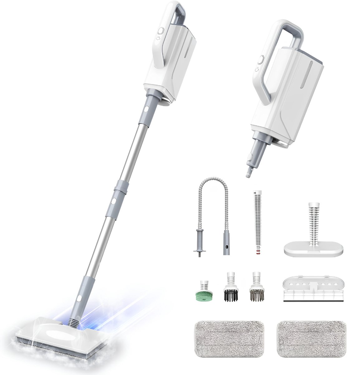 Lìon® Stoomreinigers - Multifunctionele Stoomreiniger - Hogedruk Stoomreiniger - Wit - 44cm x 27cm x 20cm