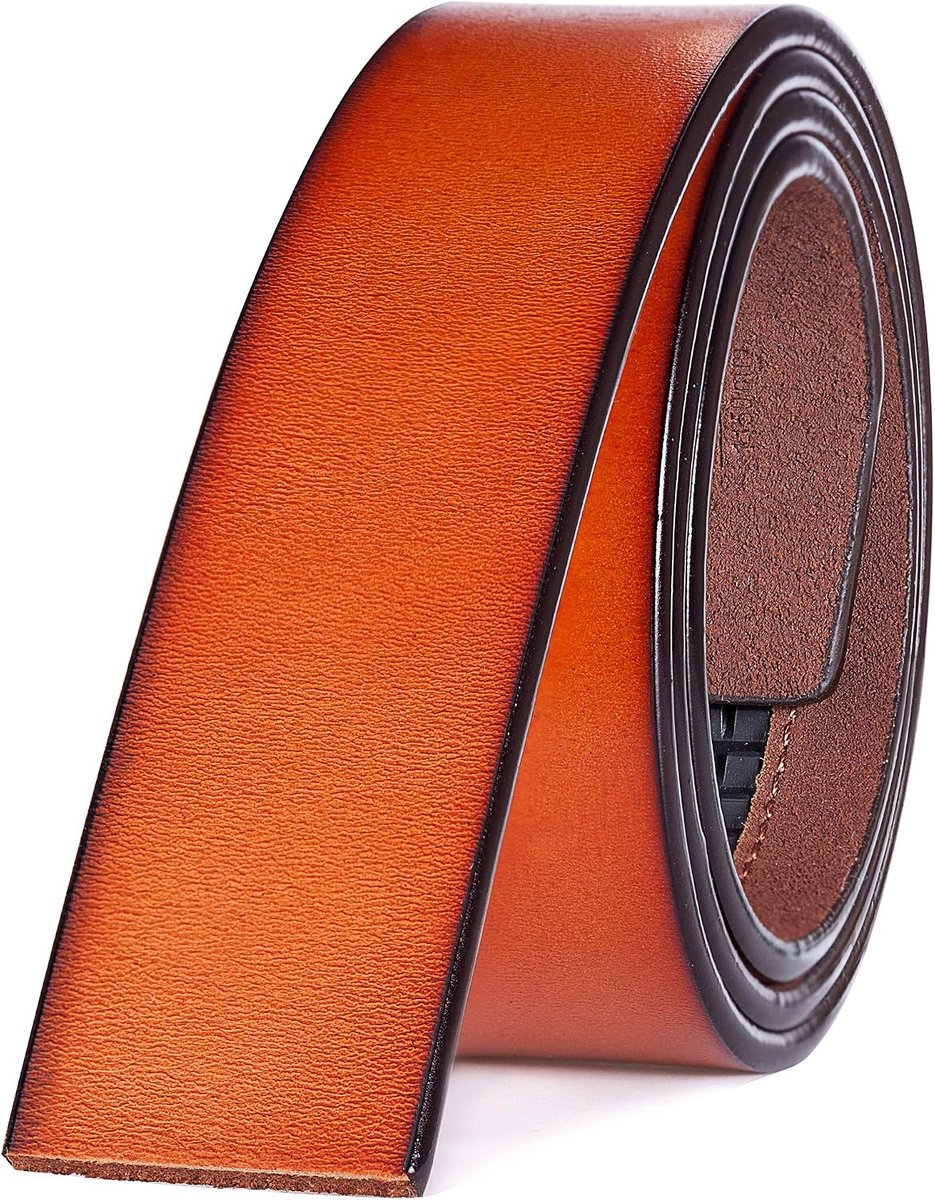 Heren Riem Zonder Gesp Breedte 3.5cm Lengte 110cm - 130cm kts9