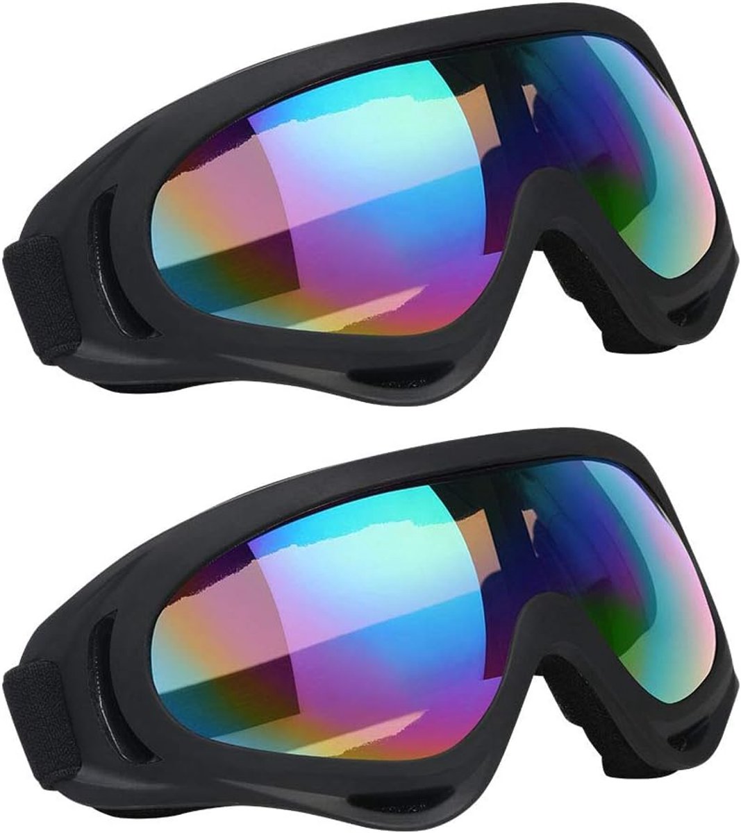 Brillen ideaal voor skiën en snowboarden, UV-bescherming, Anti-condens Goggles, voor heren, dames en jeugd