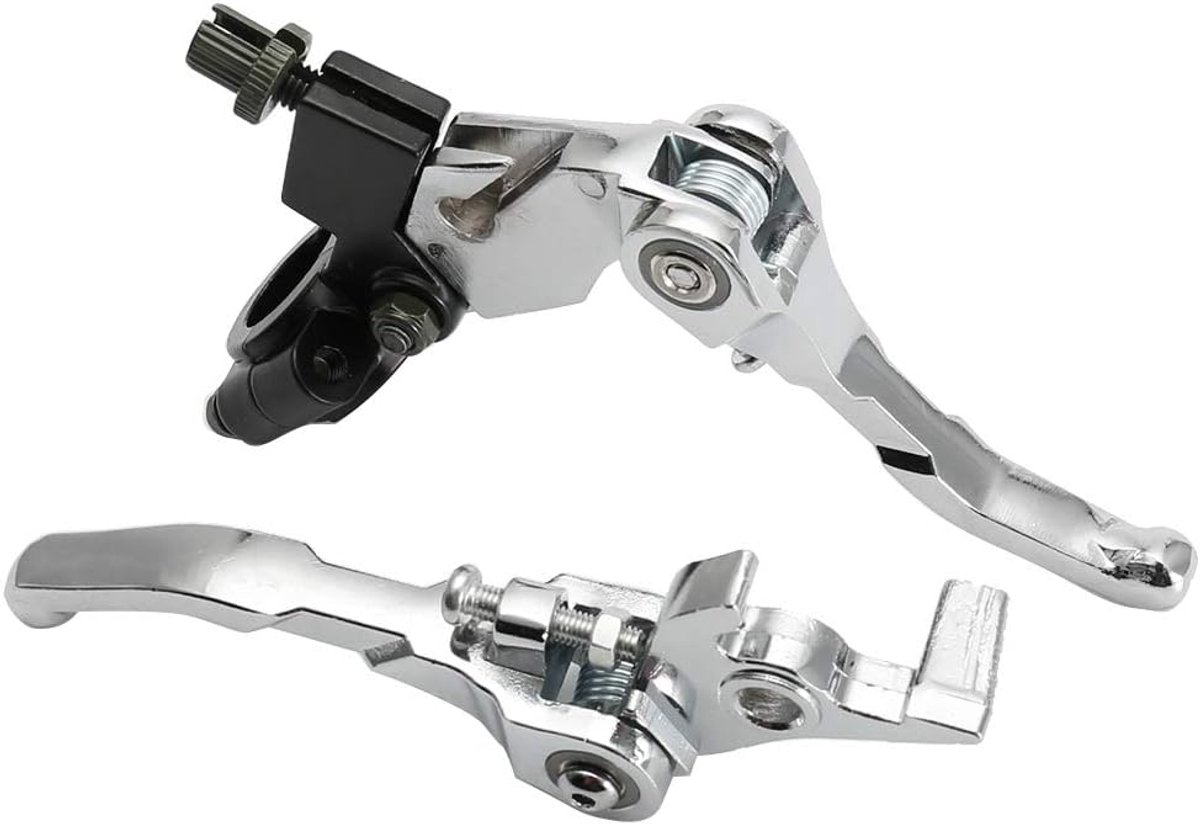 1 x koppelingshendel links - koppeling voor Pit Bike 125 4t ncx-KIMISS klapremhendel stuur 7/8 inch + koppelingshendel gemodificeerde componenten voor racefiets