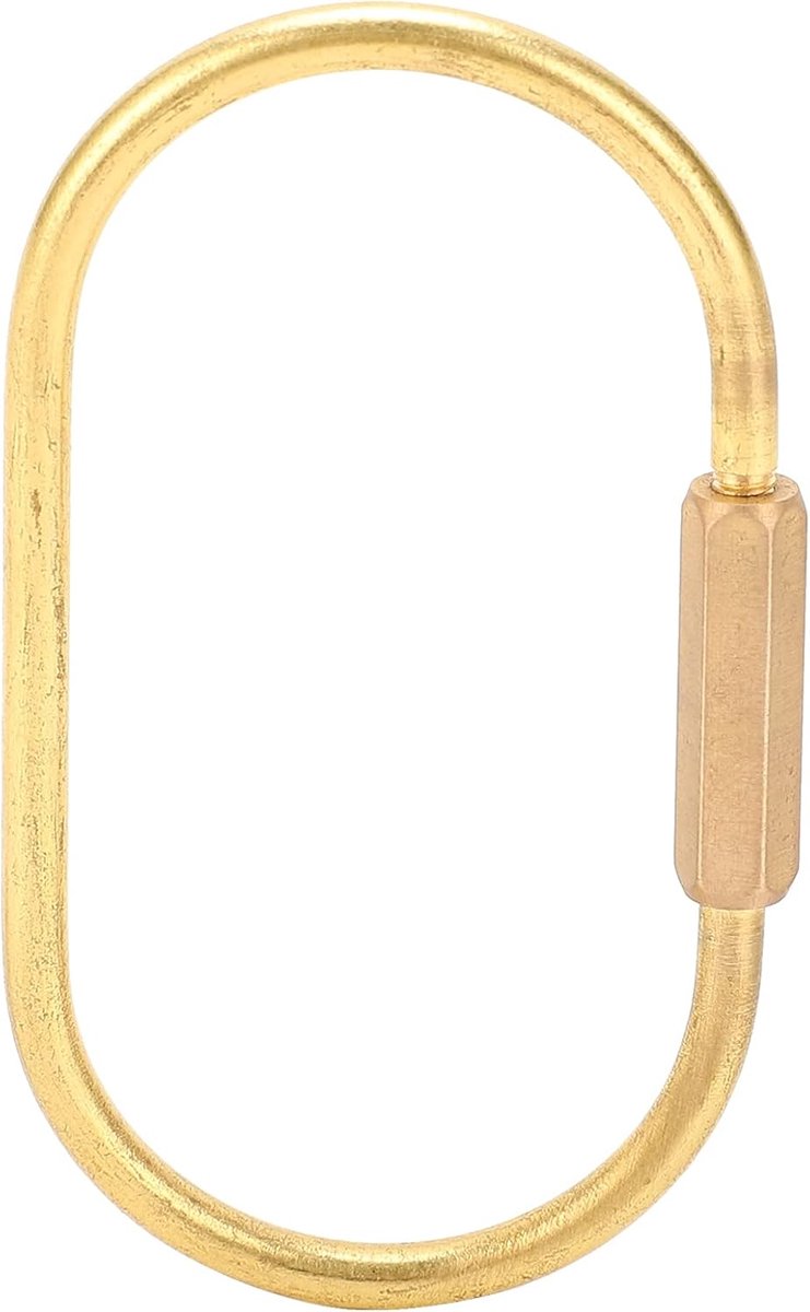 Messing Sleutelhangerring, Snelkoppelingsvergrendeling, Karabijnhaak, Ovaalvormige Sleutelhanger, Sleutelringhouders for Variede personen en场景