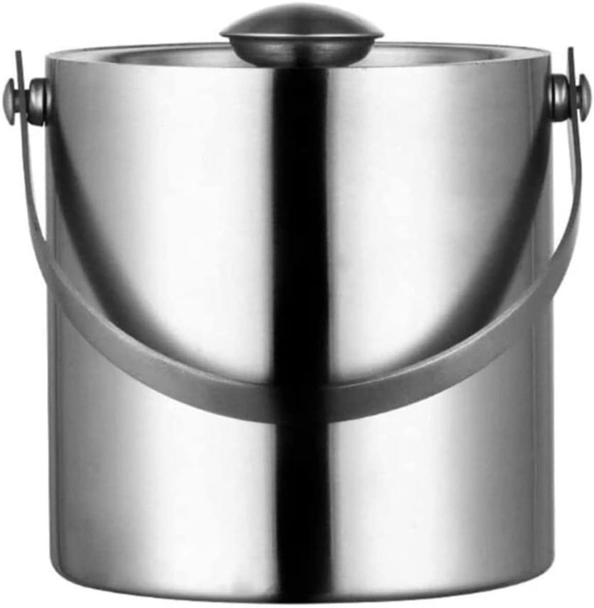 Ijsemmer RVS IJsemmer Met Deksel Champagne Emmer Voor Bar Champagne Emmer (Blue : Blue,Silver, Size : 2L)