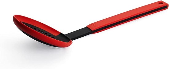 Cook-It, schuimspaan met siliconen omzoomde Easy-handgreep, 11 cm breed, 32 cm lang, hittebestendig tot 220 graden, vaatwasmachinebestendig van cook-it — afbeelding 4