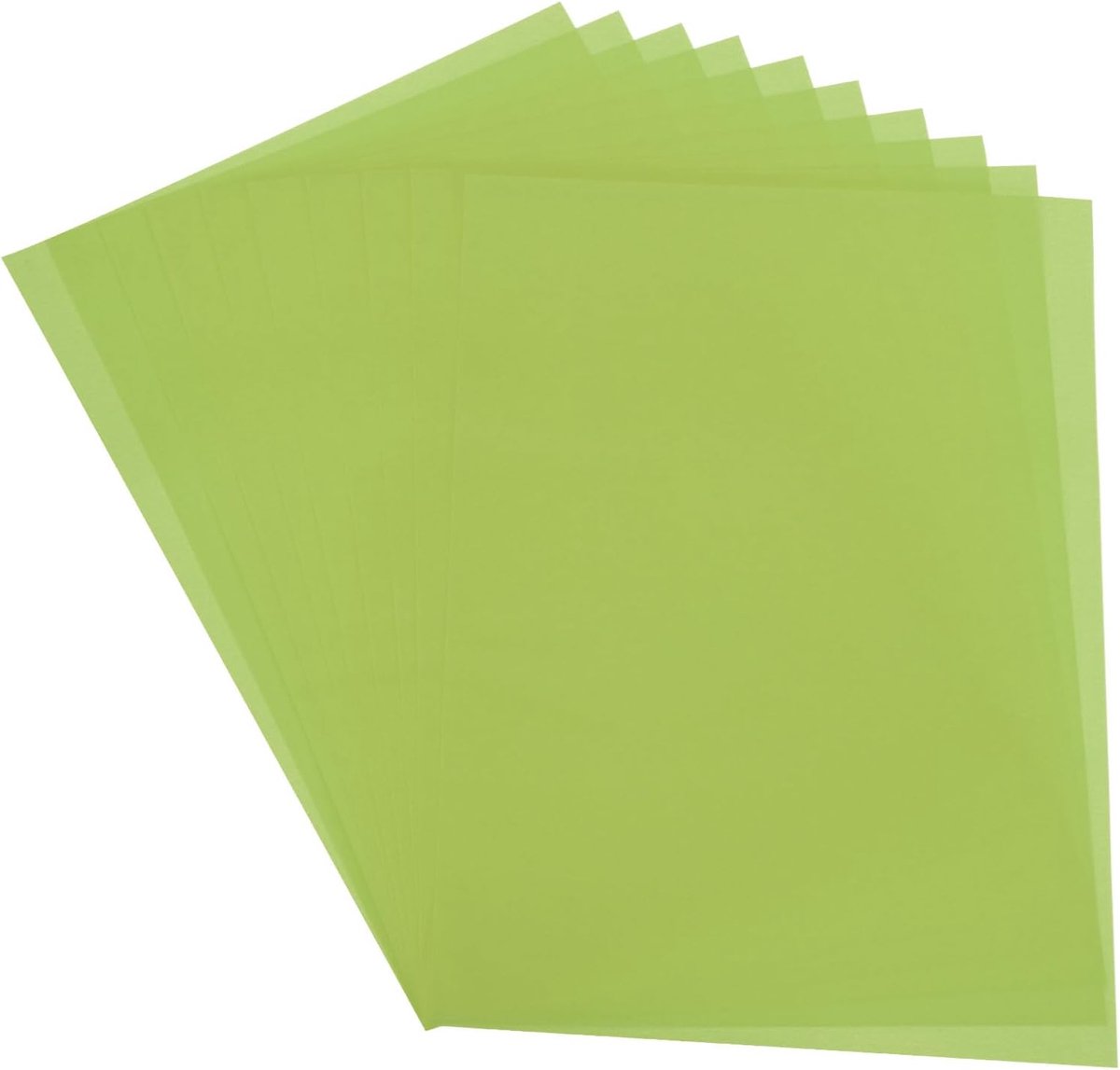 Transparant papier, 30 vellen A4 doorzichtig tekenpapierblok 21 x 29,7 cm, 100 g/m² voor tekenen, schetsen, schilderen met inkt, potlood, marker, groen